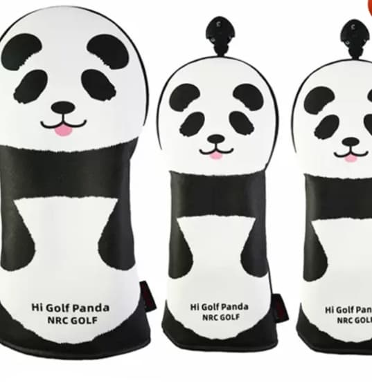 ヘッドカバー ウッドカバー パンダ型ゴルフクラブ保護カバー
