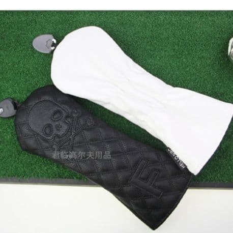 髑髏模様入り防水加工ドライバー用ヘッドカバー