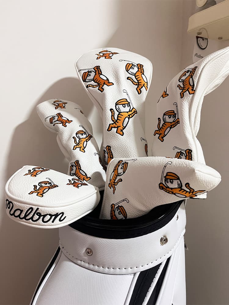 ヘッドカバー ヘッドカバー ゴルフする虎さん ドライバーカバー
