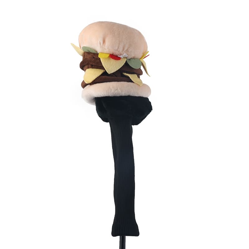 ヘッドカバー ドライバーカバー 立体食品仕様ハンバーガー型高級保護用ドライバーカバー