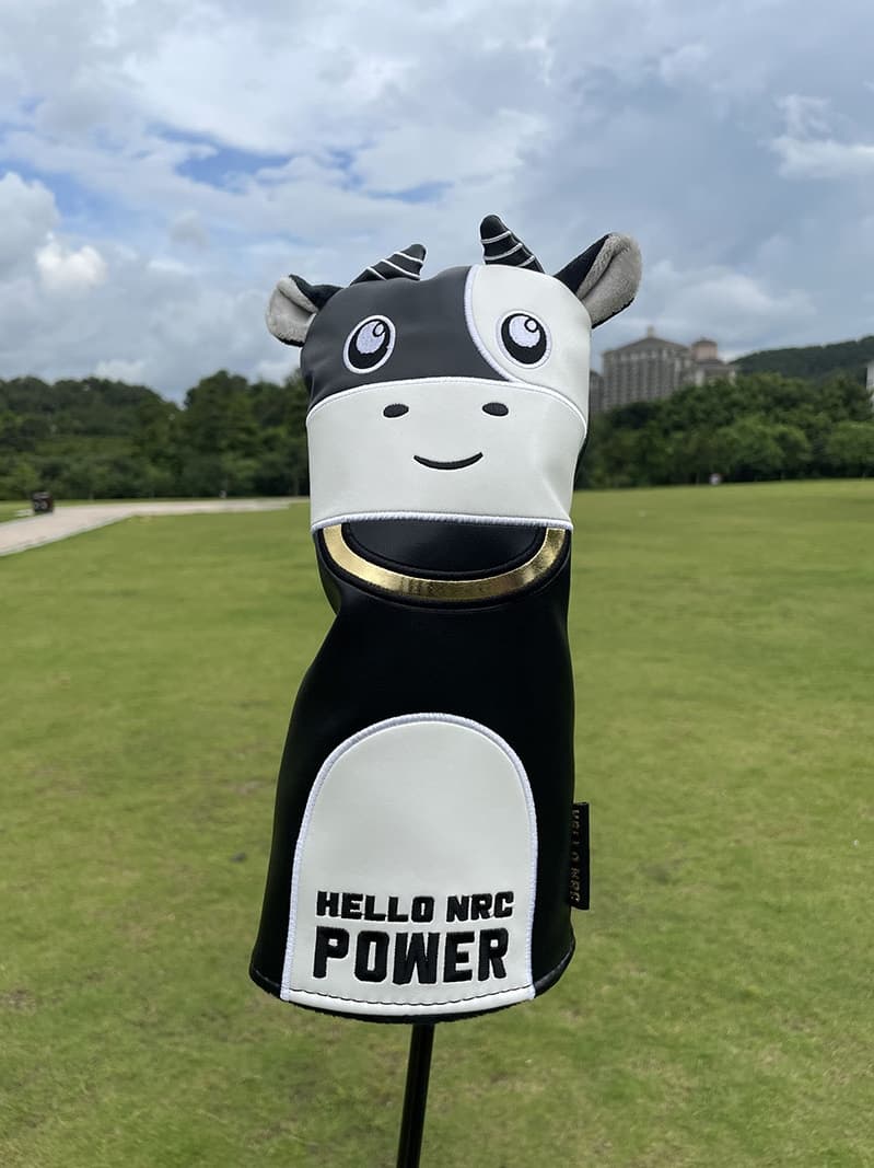 ヘッドカバー ウッドカバー 牛さん形ウッドカバー4点セット