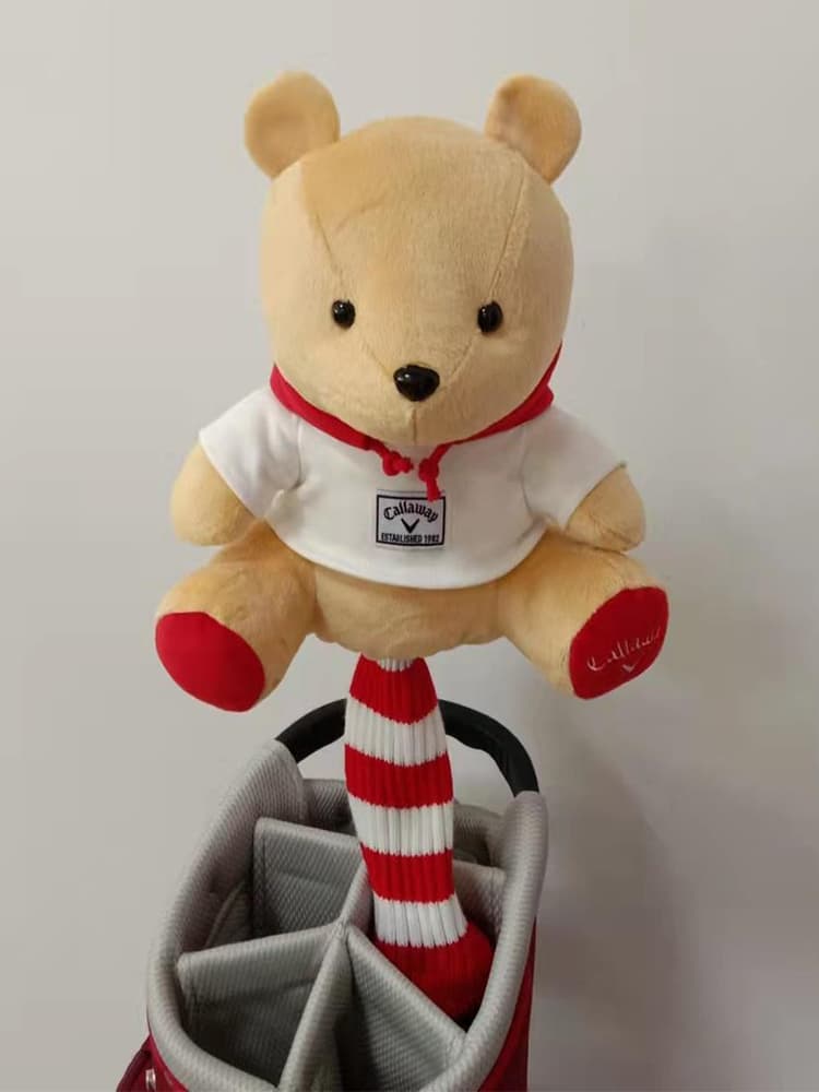 ヘッドカバー ヘッドカバー ふわもこクマさんウッドカバー
